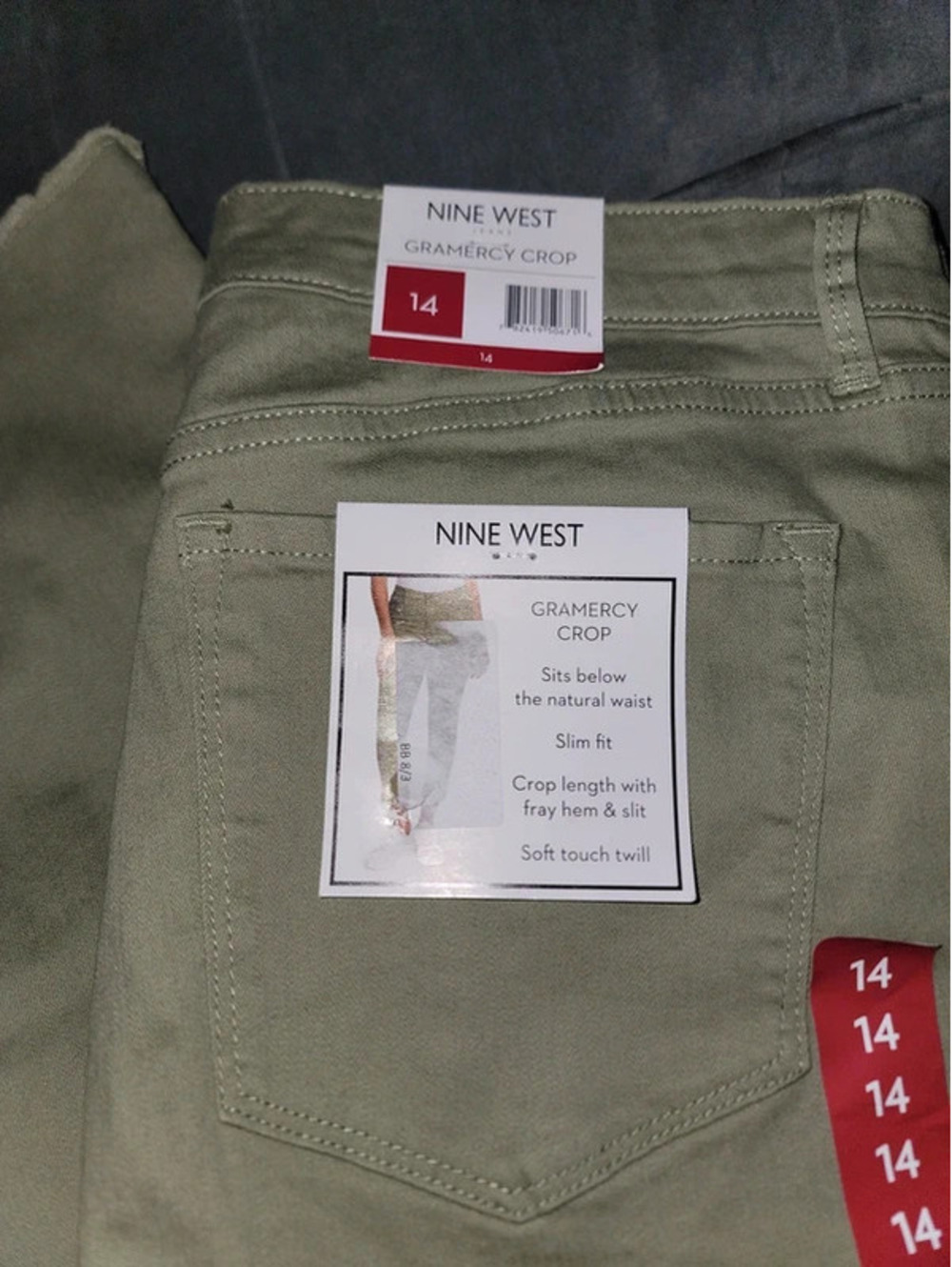 Nine west gramercy crop jeans size 14 - Picture 5 of 12